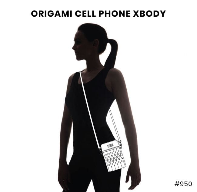 CHALA - Origami Cell Phone Crossbody Purse, Your Choice of Keychain! - The Pink Pigs, A Compassionate Boutique