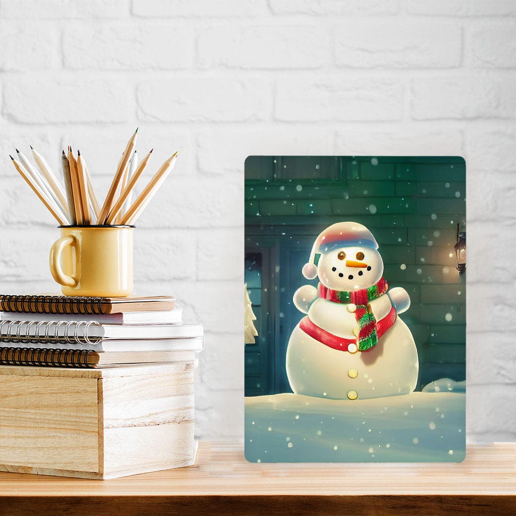 Snowman Design Metal Photo Prints - Snow Decor Pictures - Cute Decor Pictures