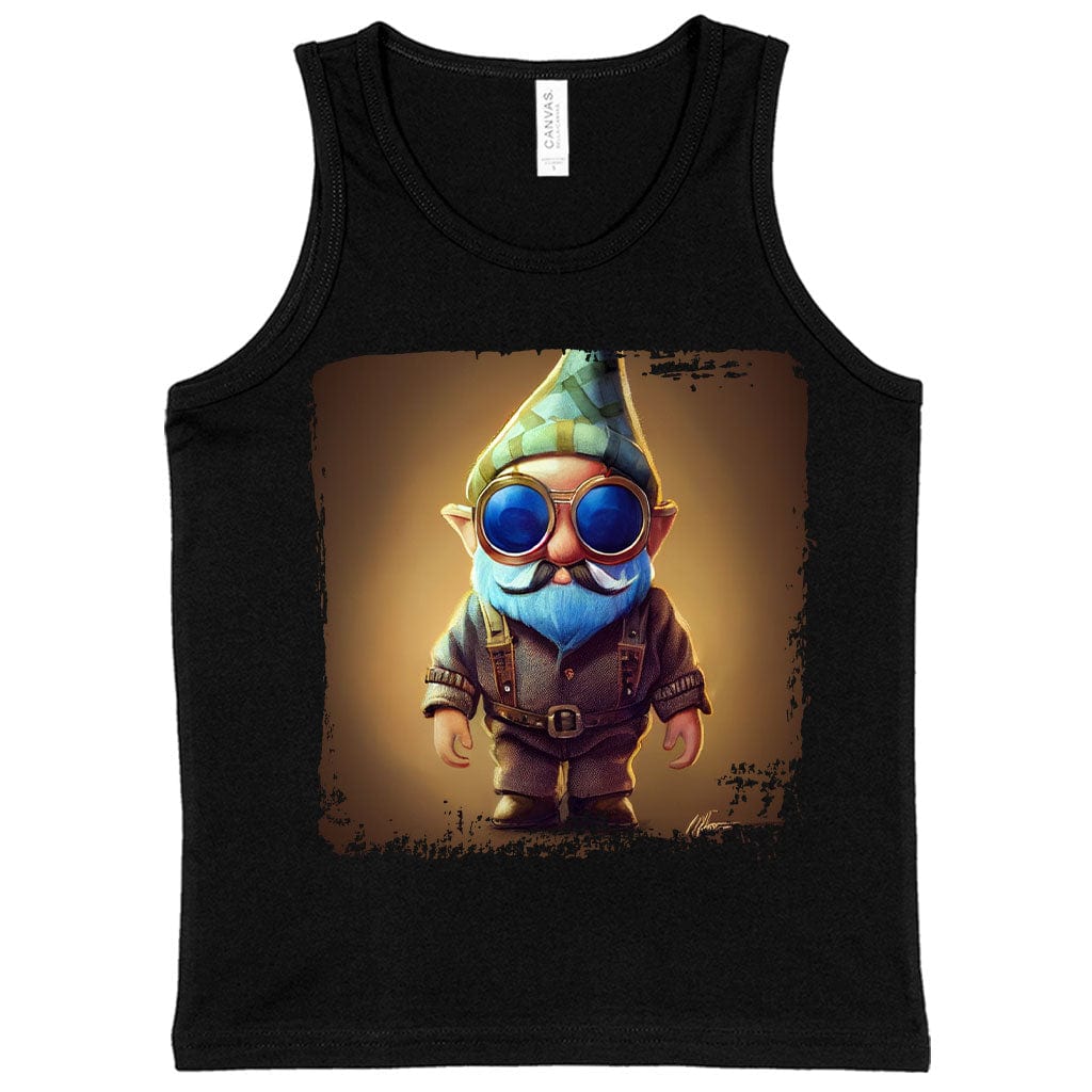 Pilot Kids' Jersey Tank - Gnome Sleeveless T-Shirt - Cute Kids' Tank Top