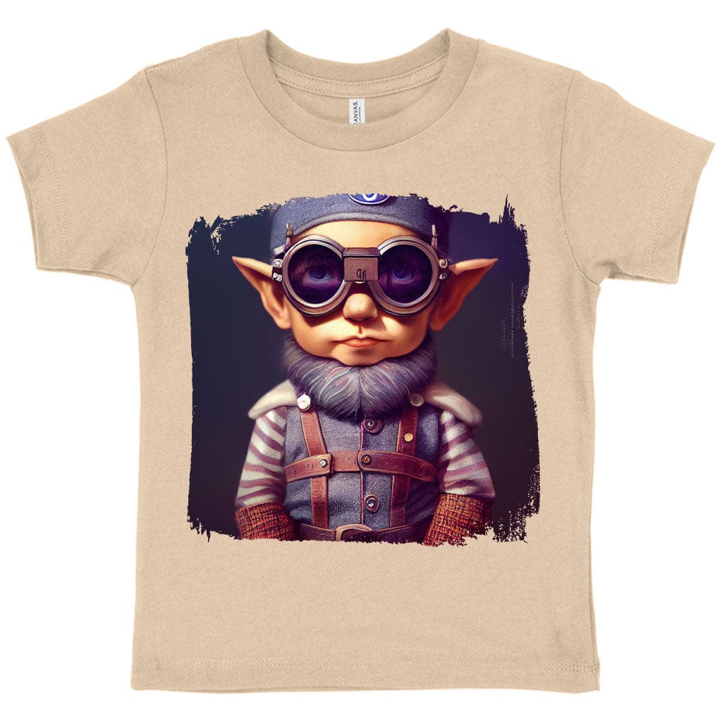 Anime Character Toddler T-Shirt - Gnome Kids' T-Shirt - Pilot Tee Shirt for Toddler