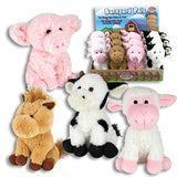 Barn Yard Pals Small Plush Farm Animals that Make Sounds! Pig, Cow, Sheep, Horse - The Pink Pigs, Animal Lover's Boutique