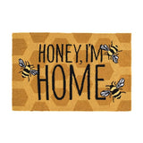 Honey I'm Home Hooked Rug for Bee Lovers