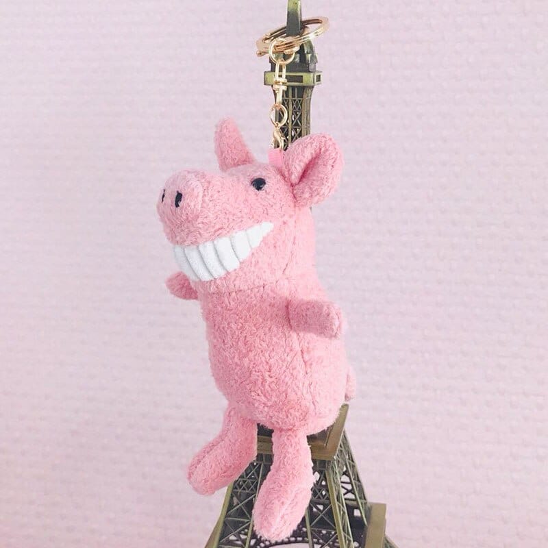 Funny Big Toothed Grin Plush Animals and Keychains TOO CUTE!