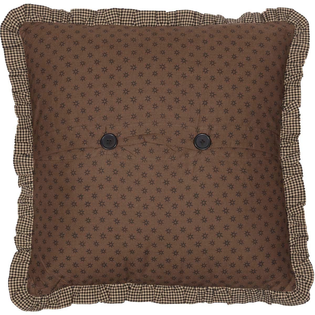 Bingham Star Fabric Pillow with Applique Stars 16x16
