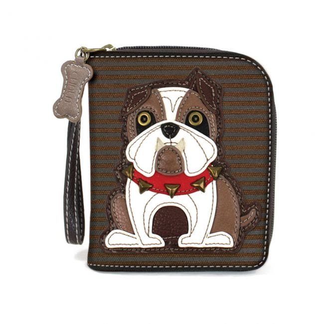 Chala Dog Collection of Zip Around Wallets-Carry your cards in dog gone good style! - The Pink Pigs, A Compassionate Boutique
