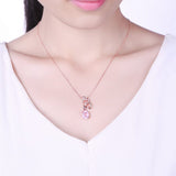Butterfly Jewelry Rose Quartz in Sterling SIlver, Rose Gold Plated Pink Beauty! - The Pink Pigs, A Compassionate Boutique