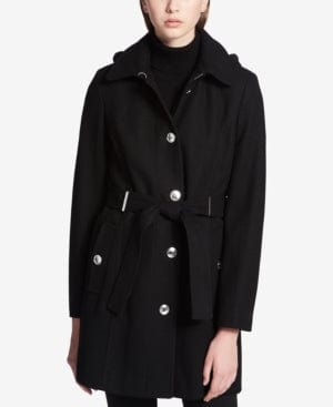 Calvin Klein Walker Coat with Buttoned Pockets L