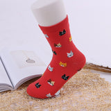 Winter Cat Crew Socks-Cute Kitty Cat Socks in 5 Colors! - The Pink Pigs, A Compassionate Boutique