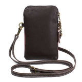 Dazzled Red Paw Print Cell Phone Crossbody by Chala-Vegan!