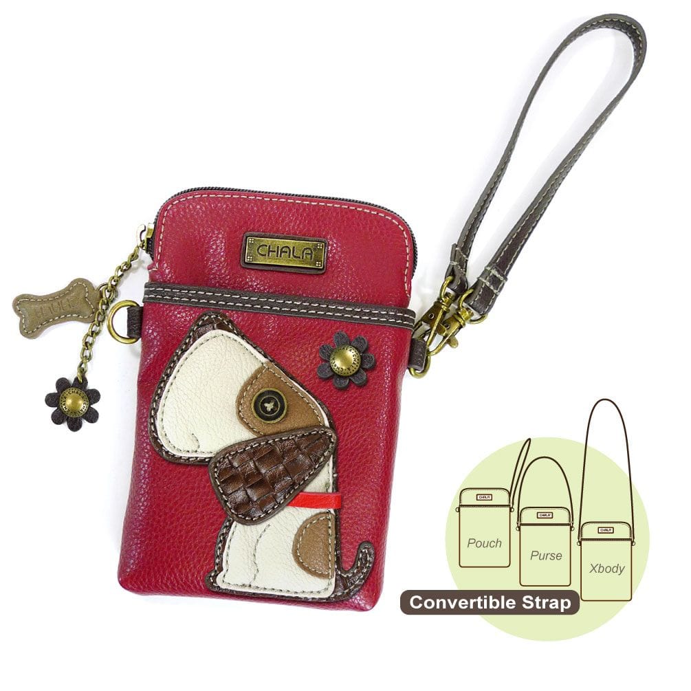 Chala Toffy Dog Collection: Key Chain. Wallet, Cross Body, Cell Phone Wallet - The Pink Pigs, A Compassionate Boutique