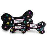 Black Monogram Chewy Vuiton Bone-Top Quality Funny Pet Toys!