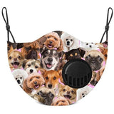 ADULT AND KIDS sizes, FUN Silly Face Protector for the Pet Lovers and Fun Folks! Cats, Dogs & Tie Dye - The Pink Pigs, Animal Lover's Boutique