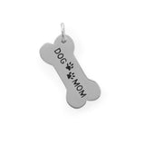 Dog Mom Sterling Silver Charm for Dog Lovers! - The Pink Pigs, A Compassionate Boutique