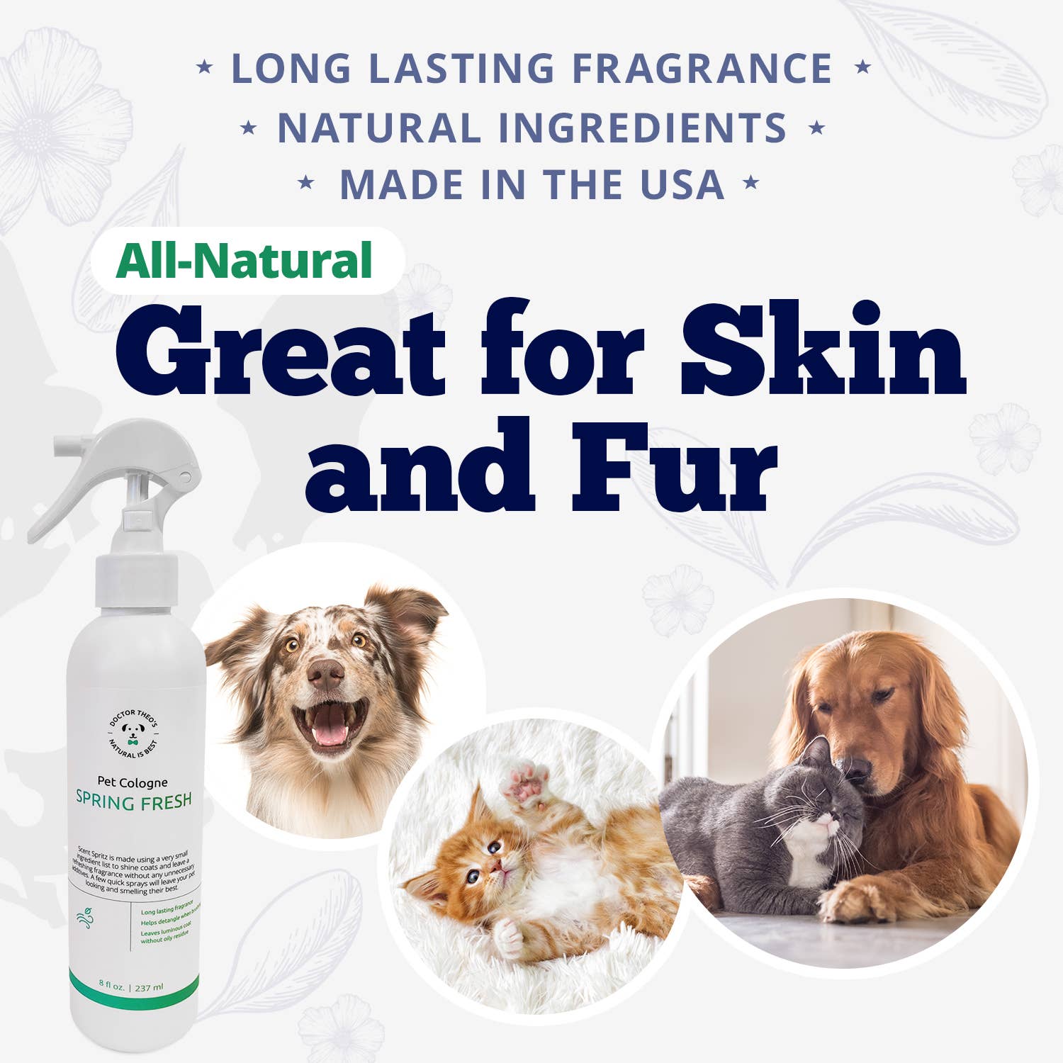 Dr Theos Doggie Deodorant USA MADE - The Pink Pigs, A Compassionate Boutique