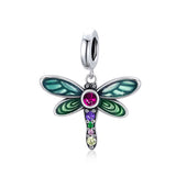 Dragonfly Charms or Pendants Sterling Silver 925