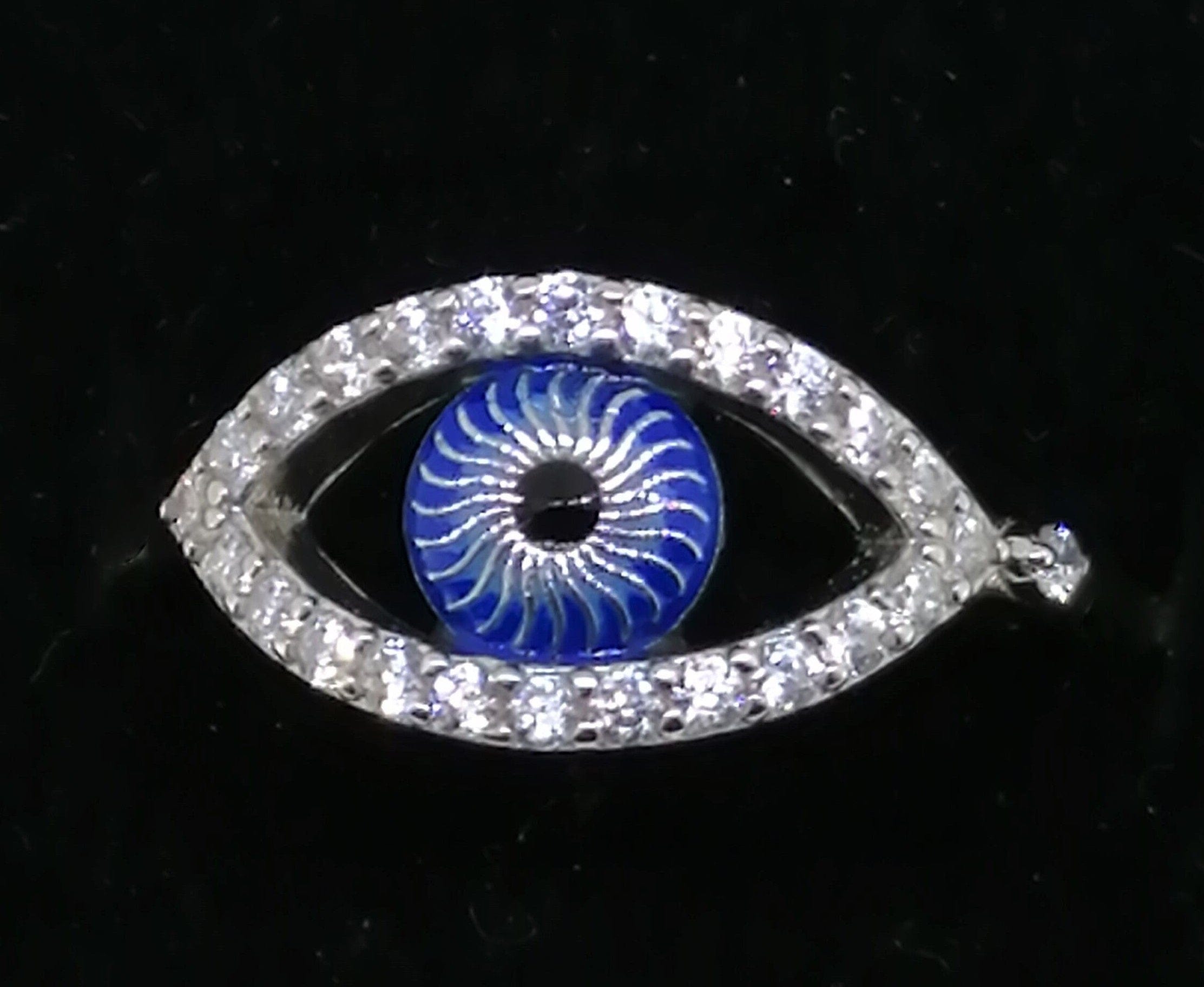 Evil Eye Ring Protection Sterling Silver
