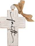 Wooden Look "Faith" Cross Decor by P Graham Dunn - The Pink Pigs, A Compassionate Boutique