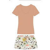 Closeout-Farm Animal Summer Pajama Set!  Pigs, Cows & Chickens on your PJs!