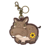 Hippo Collection Keychain/Coin Purse by Chala Vegan*