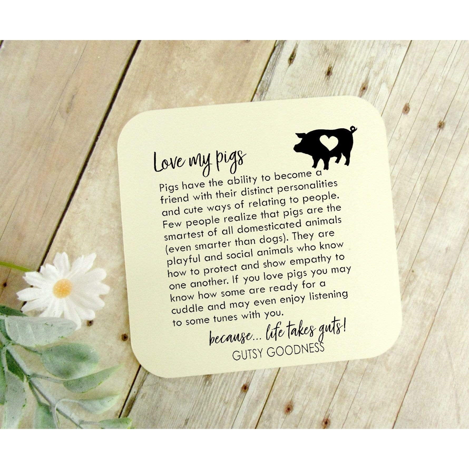 Home is Where My Pigs Are Keychain, Handmade! - The Pink Pigs, Animal Lover's Boutique