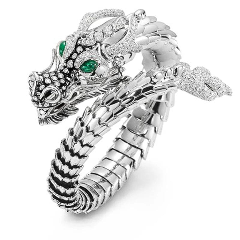 Dragon Ring Adjustable Silver Plated Fashion Ring