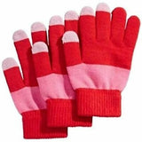 INC International Concepts Women's Pair +1 Tech Gloves Red & Pink