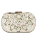 INC International Concepts I.N.C. Mahdie Stone Clutch - The Pink Pigs, A Compassionate Boutique