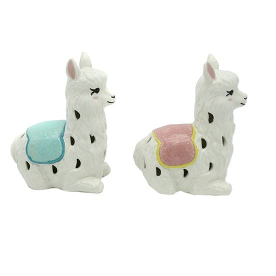 Llama Night Light Ceramic Pink or Blue - The Pink Pigs, A Compassionate Boutique