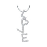 "LOVE" Letters Diamond Necklace 14K Gold Perfect Valentine's Gift!