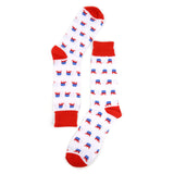 Patriotic Republican Socks Parquet Men's Fun Crew Socks *