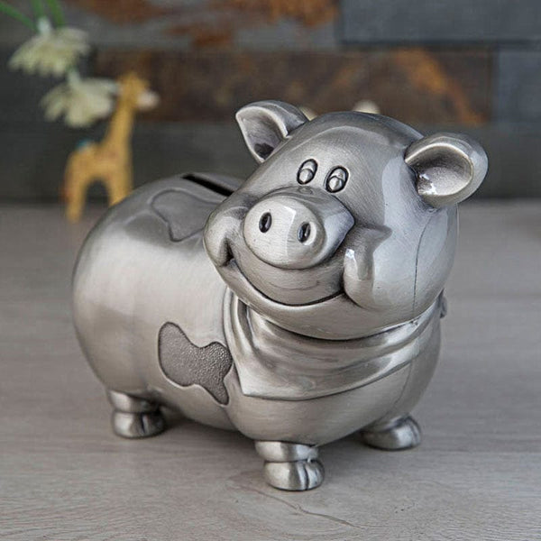  H&W Cow Piggy Bank, Unbreakable Coin Box for Kids