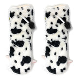 MOO Plush Cow Socks-THICK, knee high, slip resistant, SOOO CUTE! - The Pink Pigs, Animal Lover's Boutique