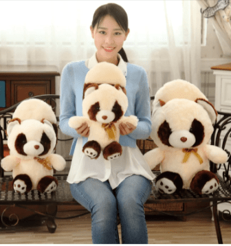 BIG Plush Red Panda or Raccoon Stuffed Animal Pillow *