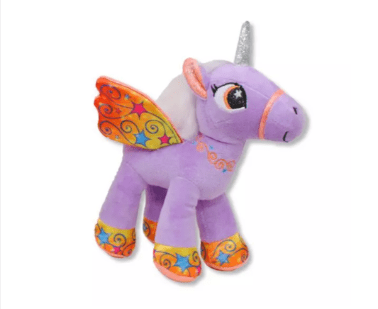 Plush Unicorns with Wings, Pink/Purple/Blue/White*