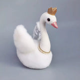 Cute Swan Plush with Crown for Girls