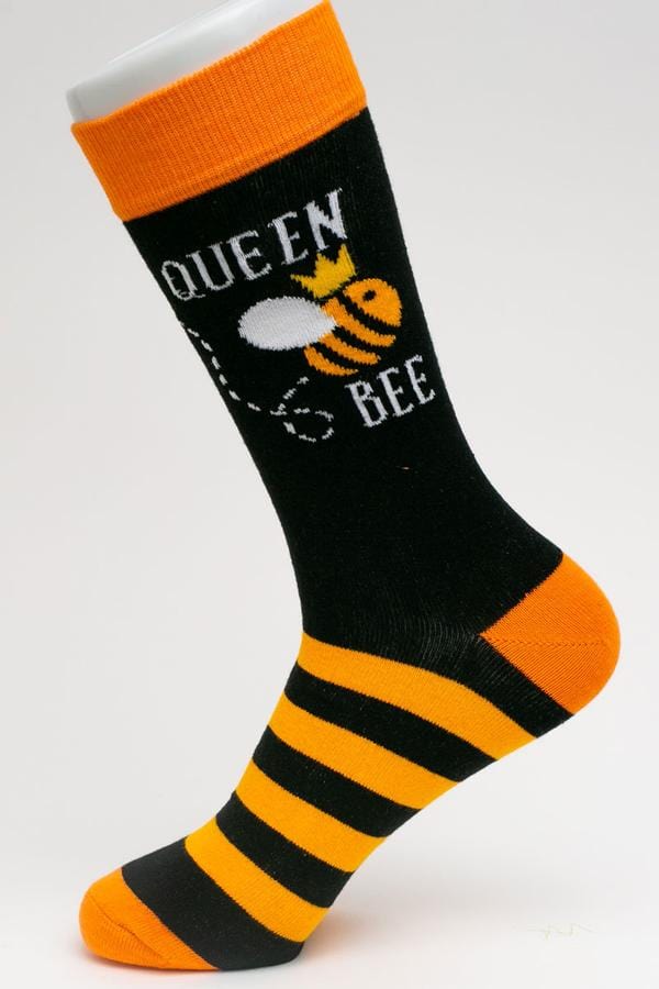 Queen Bee Socks Fun for Feet! - The Pink Pigs, A Compassionate Boutique