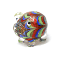 Murano Glass Handblown Piggy Assortment