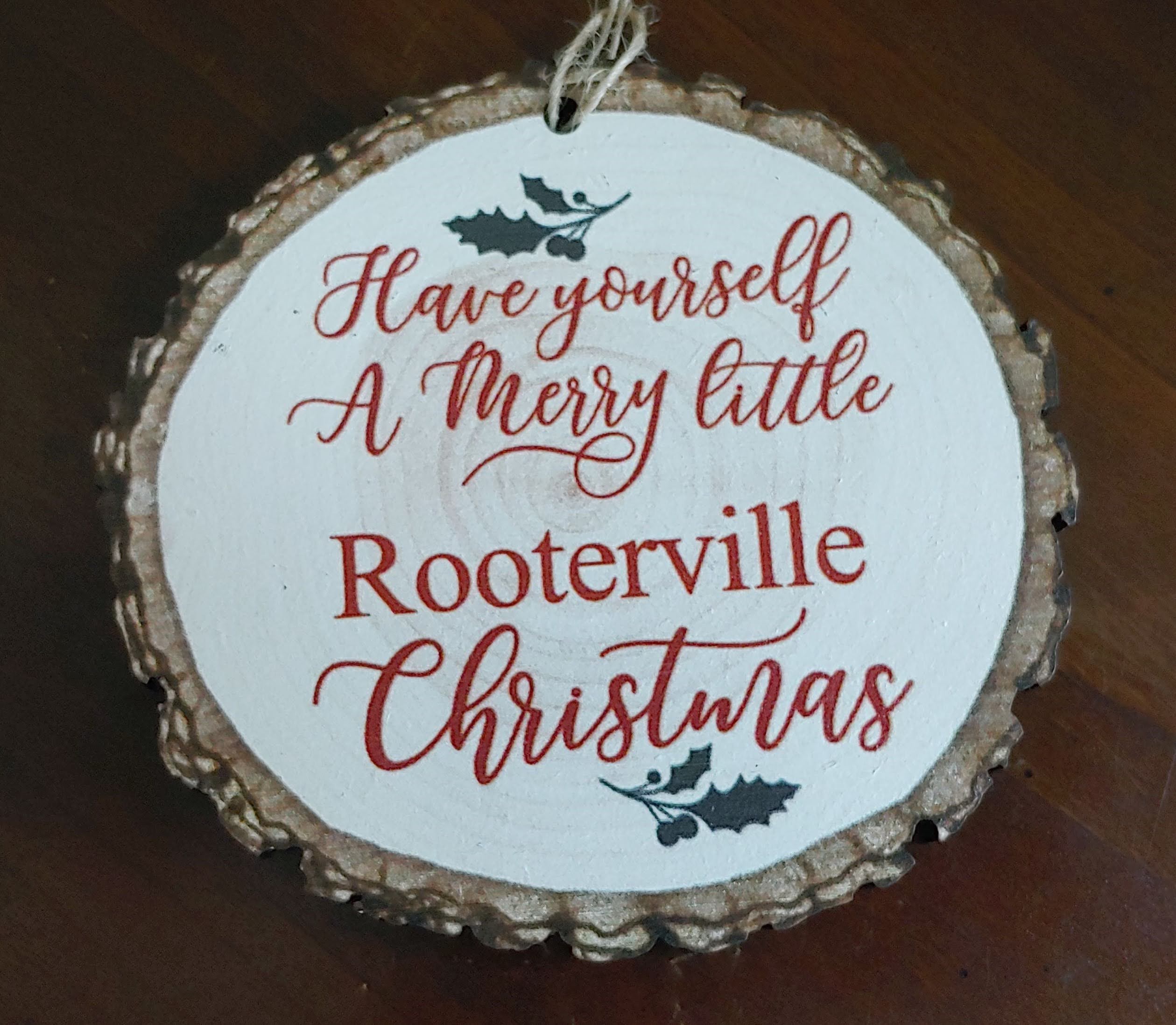 Rooterville Christmas Ornament by P Graham Dunn - The Pink Pigs, Animal Lover's Boutique