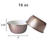 Rose Gold Pet Bowls-Eating with Style! Durobolz - The Pink Pigs, A Compassionate Boutique