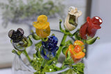 Roses Handblown Glass Rose Buds - The Pink Pigs, Animal Lover's Boutique