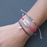 Masters Silver Strand Christian Inspirational Bracelets Rope - The Pink Pigs, A Compassionate Boutique