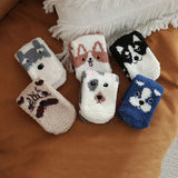 Fuzzy Sherpa Soft Dog Socks-Corgi,Sharpei,Malamute, More!
