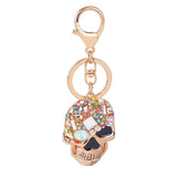 Sparkling Skull Keyring and Punk Style Hand-Bone with Claws-Scary Cute! - The Pink Pigs, A Compassionate Boutique