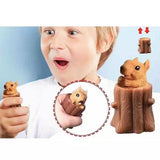 Cute Pop Up Squeeze Squirrel in a Log for Kids