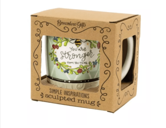 You Are Stronger Than You Think Honey Bee Mug Gift Boxed - The Pink Pigs, Animal Lover's Boutique