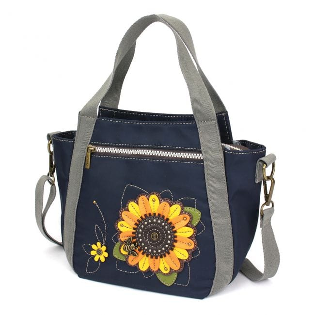Mini-Carryall Totes by Chala, Paw Print, Turtle, Sunflower - The Pink Pigs, A Compassionate Boutique