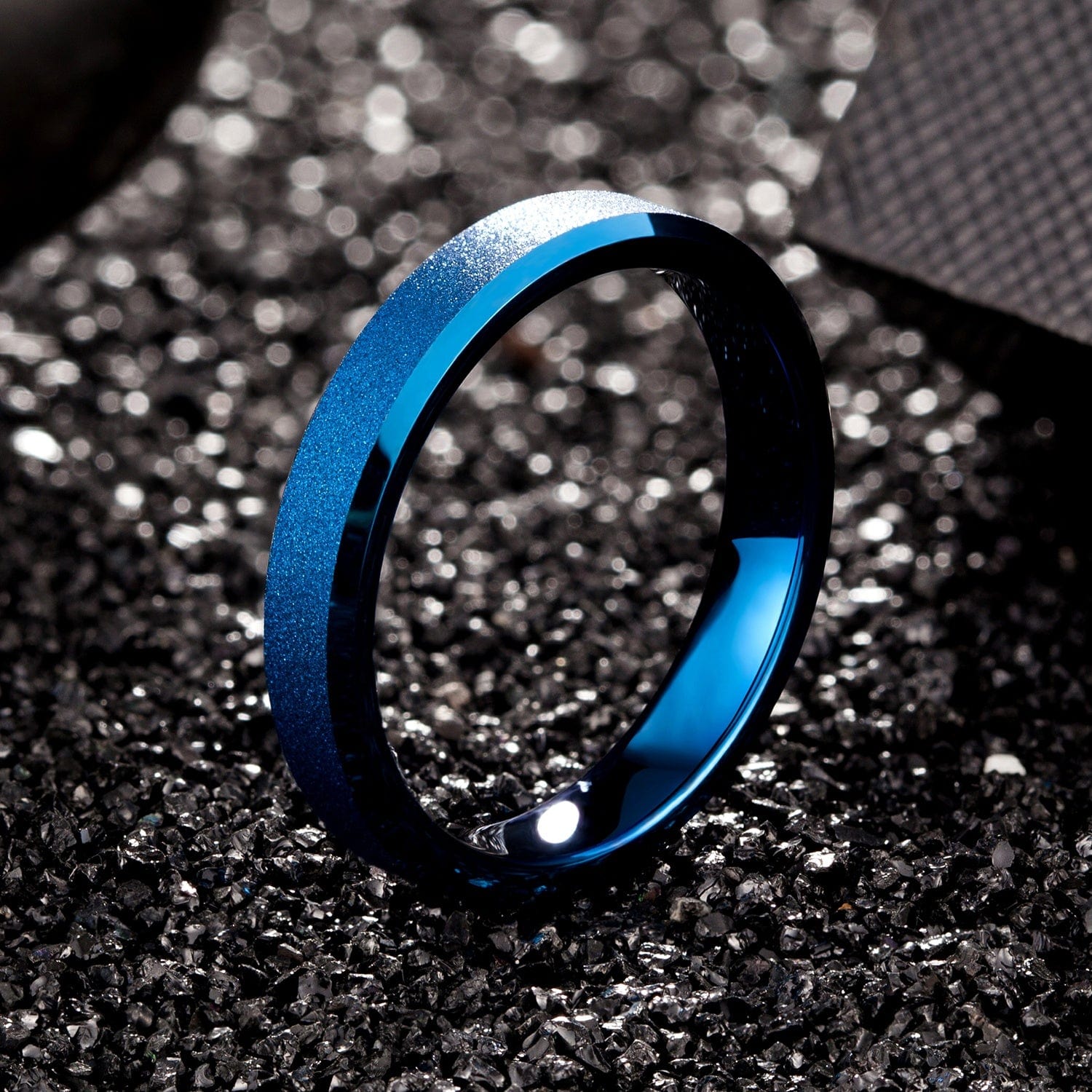 Back the Blue FUNDRAISER! Thin Blue Line Tungsten Steel Rings-4 types! - The Pink Pigs, A Compassionate Boutique