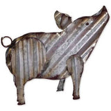 Pig Metal Art 4 Styles! Pig Lovers, Farm or Country Decor Jackpot! *