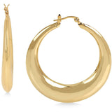 Hint of Gold- Gold Plated Round Hoop Earrings, 3 sizes Originally $50 - The Pink Pigs, A Compassionate Boutique