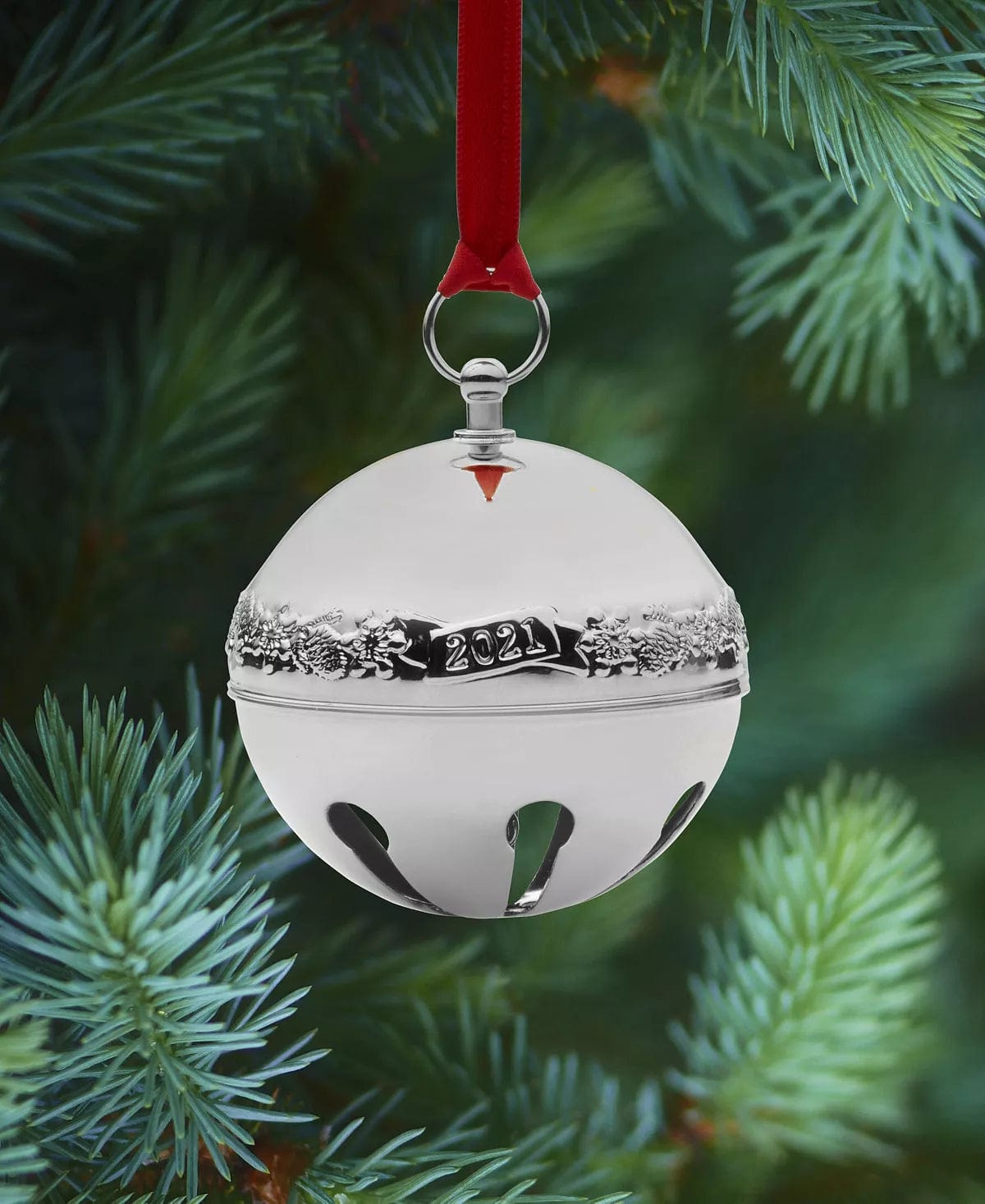 Wallace Silver Plated 2021 Sleigh Bell Ornament Keepsake